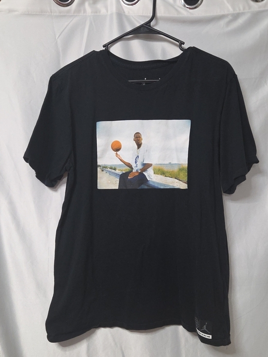 Jordan Other - Jordan Black Short Sleeve Tee with Photo Graphic Size Large [1706]